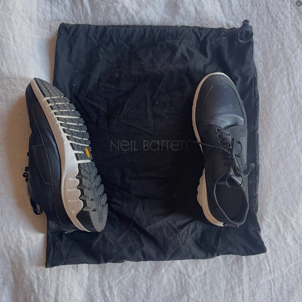 Neil Barrett Leather Sneakers - Picture 3 of 5